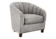 Monarch Specialties Inc. Silver 31" Curved Barrel-Back Accent Chair with Wood Legs-0