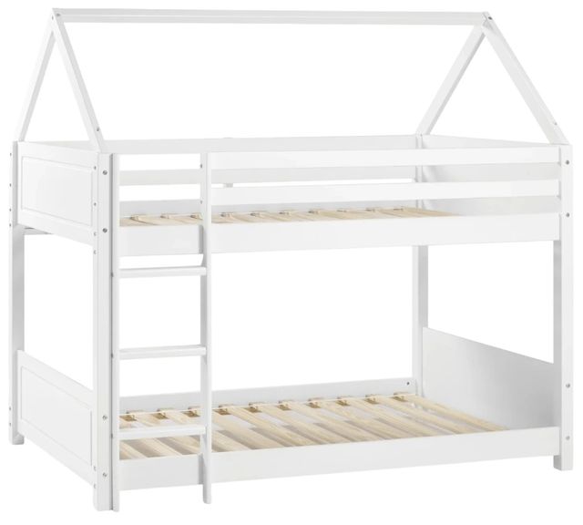 Powell® Georgie White Twin/Twin Youth House Bunk Bed-0