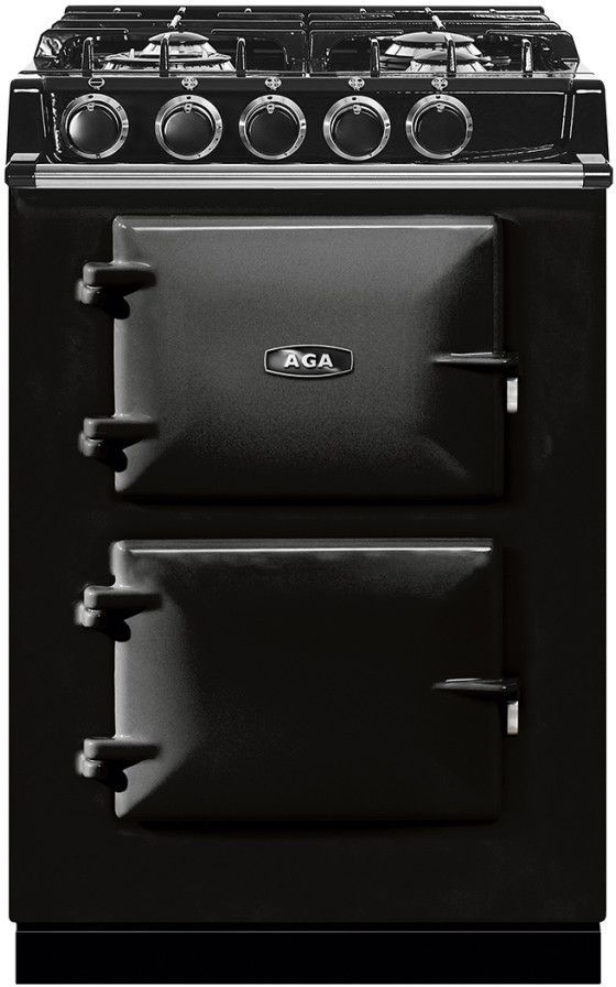 AGA™ 24" Black Pro Style Dual Fuel Range-0