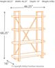 Signature Design by Ashley® Forestmin Brown/Black Bookcase-1