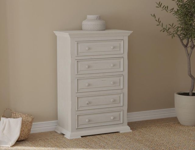 International Furniture Direct Terra Vintage White Chest-2