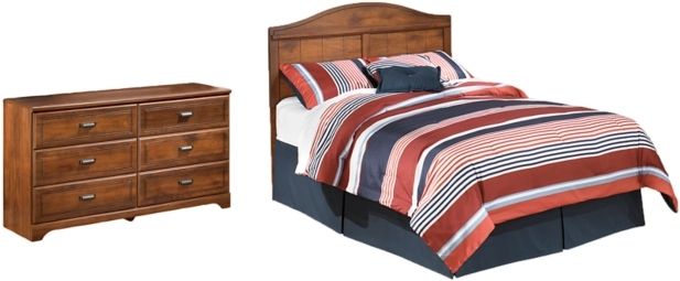 Signature Design by Ashley® Barchan 2-Piece Medium Brown Full Panel Headboard Set-0