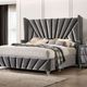 Furniture of America® Carissa Gray Queen Bed-3