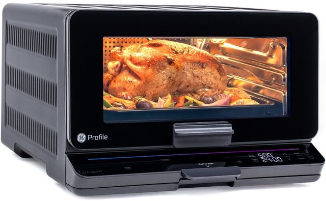 GE Profile™ 0.83 Cu. Ft. Black Smart Air Fryer Countertop Oven-2