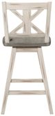 Homelegance® Amsonia Distressed Gray/White Swivel Counter Height Chair-4