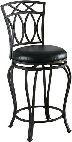 Coaster® Adamsville Black Upholstered Swivel Counter Stool