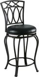 Coaster® Adamsville Black Upholstered Swivel Counter Stool-0