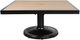 CabanaCoast® Customizable Kensington Wooden 32" Outdoor Square Pedestal Coffee Table with Black Base-0