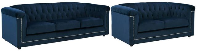 Signature Design by Ashley® Josanna 2-Piece Navy Living Room Set-0