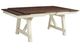 American Wholesale Furniture Laurel Manor II 6-Piece Cherry/White Dining Set-2