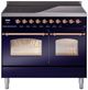 Ilve® Nostalgie II Series 40" Blue Pro Style Induction Range-0