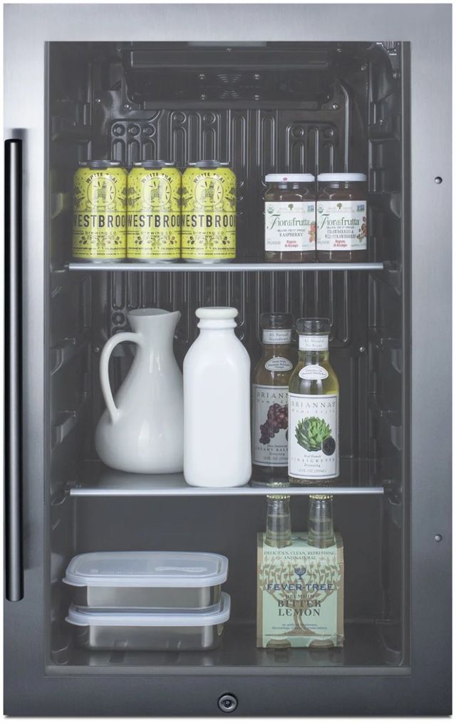 Summit® 19" 3.1 Cu. Ft. Stainless Steel Outdoor Beverage Center-1