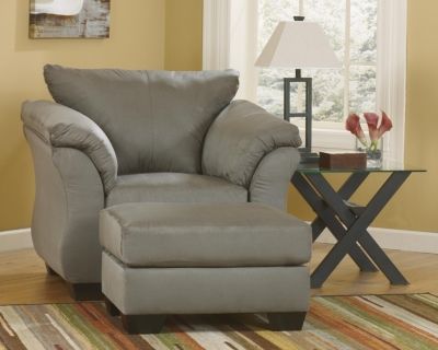 Signature Design by Ashley® Darcy Cobblestone Ottoman-2