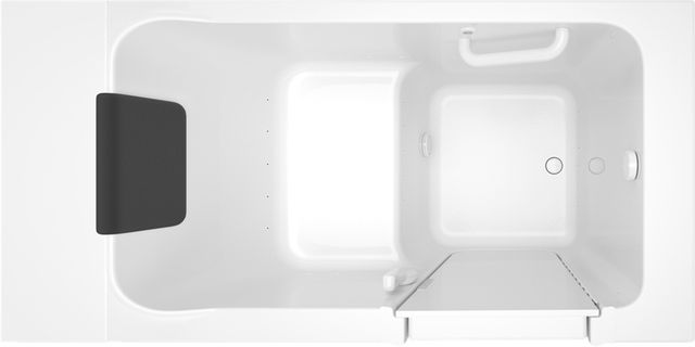 American Standard Luxury Series White Alcove Walk-In Air Bathtub-1