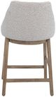 International Furniture Direct Emma Lacquer White/Pearl Barstool -4