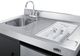 Summit® 63" Black and Stainless Steel All-In-One Kitchenette-5