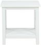 Coaster® Skyview White Square End Table with Shelf-1