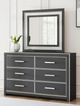 Signature Design by Ashley® Zuraleus Black Dresser and Mirror-1