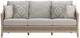 Signature Design by Ashley® Thunder Trails Beige/Light Gray Eucalyptus Outdoor Sofa with Cushion-1
