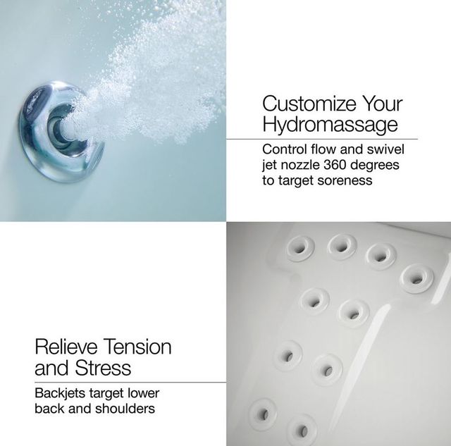 KOHLER® Archer® Black 72" x 36" Alcove Whirlpool Bath - Right Drain-4