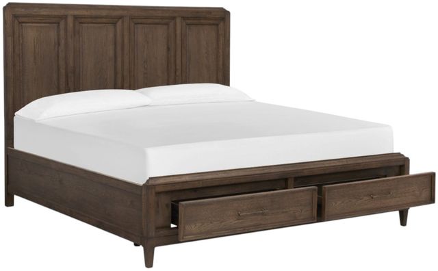 Magnussen Home® Groveland Park Brown King Panel Storage Bed-2