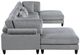 Homelegance® Robstown 6-Piece Gray Modular Sectional with 2-Ottoman-3