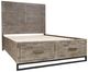 Jofran Inc. East Hampton 4-Piece Distressed Gray Queen Panel Storage Bedroom Set-2