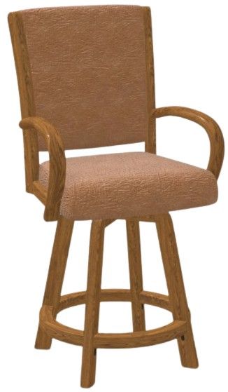 Chromcraft Customizable Camryn Swivel Bar Height Dining Stool-0