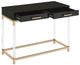 ACME Furniture Adiel Black Console Table with Gold Base-2
