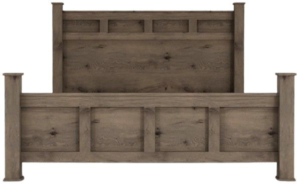 Perdue Woodworks Brown Queen Frame Post Headboard -1