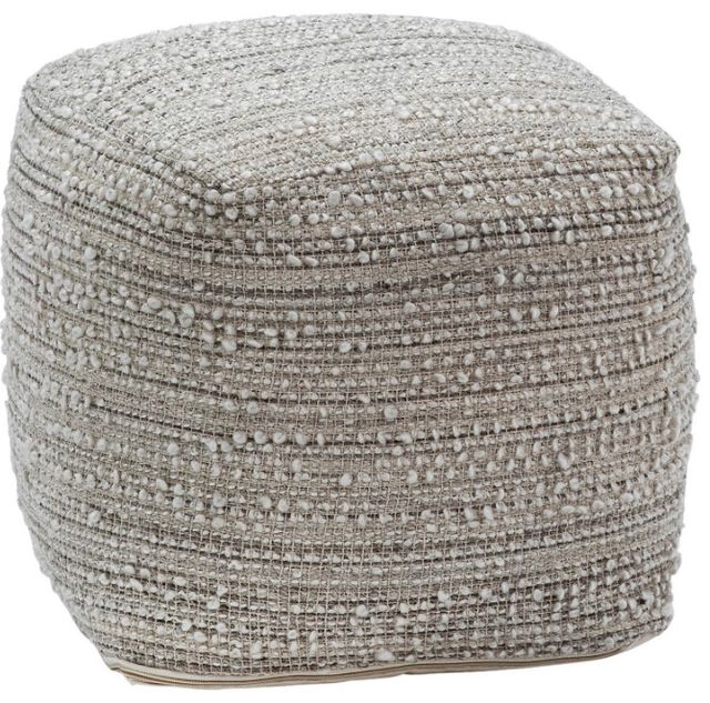 Dovetail Furniture Lesbos Natural Pouf Ottoman-0