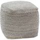 Dovetail Furniture Lesbos Natural Pouf Ottoman-0