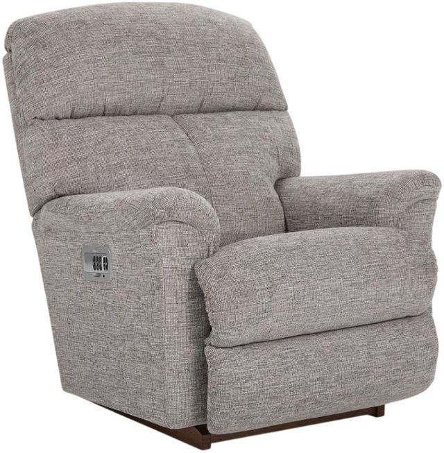 La-Z-Boy® Reed Linen Power Rocking Recliner with Headrest-0