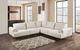 Furniture of America® Gladbach Beige Large L-Sectional -1