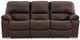 Signature Design by Ashley® Leesworth Dark Brown Power Sofa-2