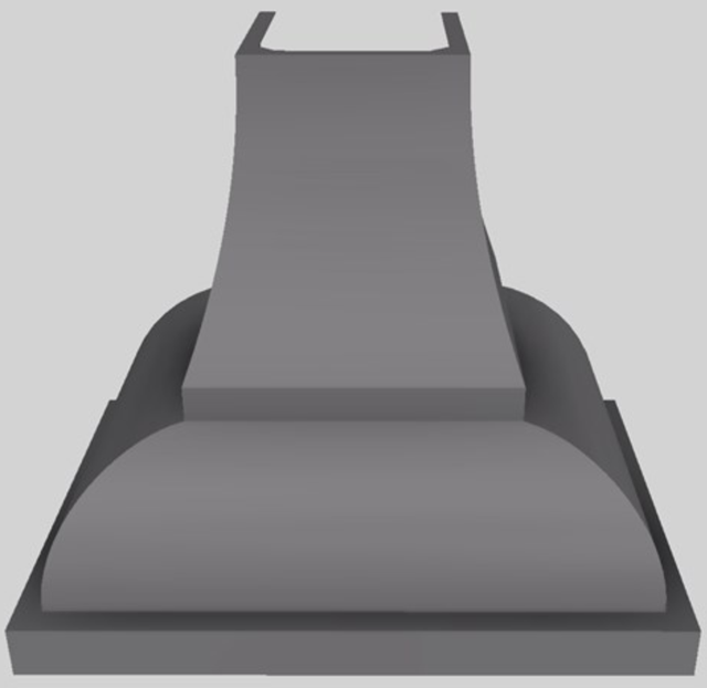 Vent-A-Hood® Designer Series 36" Gunsmoke Wall Mounted Range Hood-0