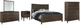 Signature Design by Ashley® Kisper 5-Piece Brown California King Panel Bed Set-0