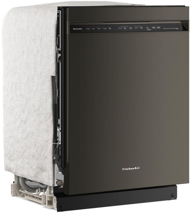 KitchenAid® 24" Black Ore Front Control Built-In Dishwasher with 40+ Total Wash Jets-2