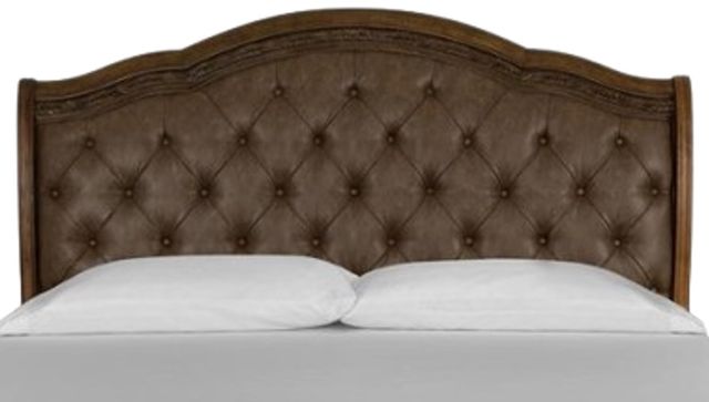 Magnussen Home® Durango Willadeene Brown Upholstered Queen Sleigh Storage Bed-2