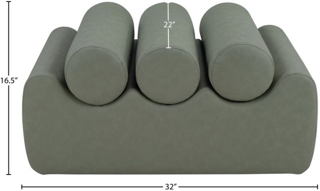 Meridian Furniture Rumble Green 32" Bench-3