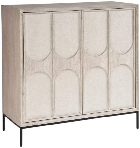 Universal Explore Home™ Coalesce Odessa Rolling Fog Bar Cabinet-0