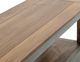 International Furniture Direct Timber Brown/Green Sofa Table with Gold Base-5