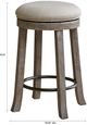 Olliix by INK+IVY Grey Oaktown Swivel Counter Stool-4