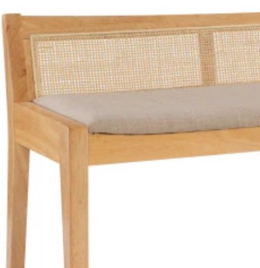 Powell® Beaux Beige/Natural Bench-1