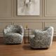 Uttermost® Ansel Blue/Blush/Sage Swivel Chair-3