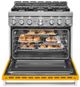 KitchenAid® 36" Yellow Pepper Smart Pro Style Gas Range-2