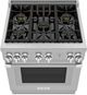 Thermador® Pro Harmony® 30" Stainless Steel Free Pro Style Dual Fuel Range-3