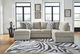 Benchcraft® Calnita 2-Piece Sisal Sectional and Double Chaise-1