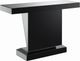Coaster® Amore Mirror Top Silver Rectangular Sofa Table with Triangle Detailing-1