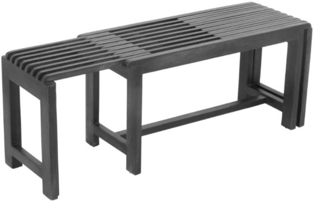 Jofran Inc. Global Archive Bradford Gray Extendable Bench-2